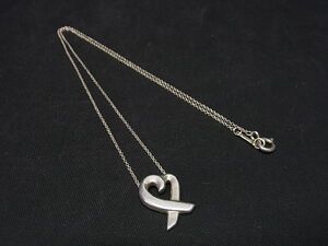 1円 ■美品■ TIFFANY＆Co ティファニー パロマピカソ ラビングハート SV925 ネックレス アクセサリー レディース シルバー系 AM8436