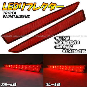 【RR7】 シフォン カスタム LA600F LA610F LA650F LA660F ジャスティ M900F M910F LED リフレクター ブレーキ ポジション スモール テール