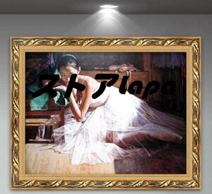 Art hand Auction Oil painting, portrait, hallway mural, girl dancing ballet, reception room hanging, entrance decoration, decorative painting q2250, Artwork, Painting, others