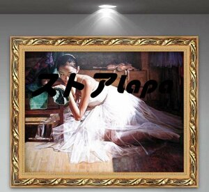 Art hand Auction Oil Painting Figure Corridor Mural Girl Dancing Ballet Drawing Room Entrance Decoration Decorative Painting Q2250, artwork, painting, others