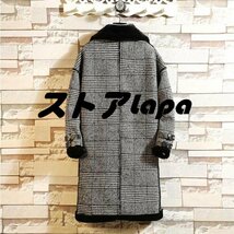 ムートンコート メンズコート ロングコート 厚手 カジュアルコート 防寒 暖かい アウター 冬服 冬物 3色/ M~2XLサイズ選択 q2558_画像3