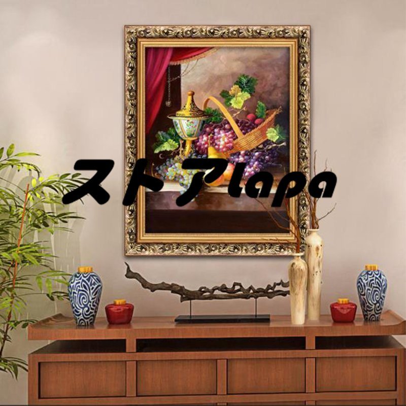 Oil still life painting hallway mural drawing room painting entrance decoration decorative painting q2253, painting, oil painting, others