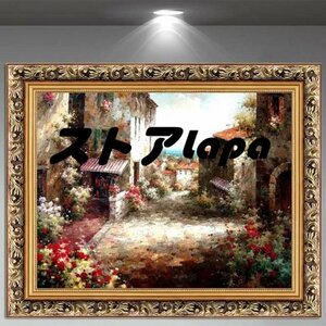 Art hand Auction Oil painting Still life landscape painting Corridor mural Drawing room painting Entrance decoration Decorative painting Flower Medieval European gore Q2259, painting, oil painting, Nature, Landscape painting