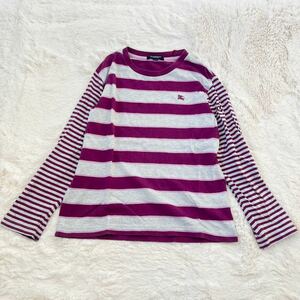 BURBERRY LONDON バーバリーロンドン　kids 子供服　130A ボーダー　長袖Tシャツ トップス ボーダー 