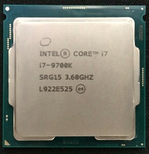 Intel Core i7-9700K 動作確認済 1