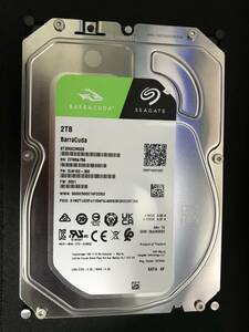 Seagate Barracuda ST2000DM005 2TB 3.5inch ハードディスク 使用時間9時間 2023年製