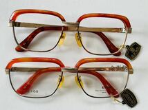☆1000円スタート☆　ENA　金張り　メガネフレーム　２本セット　　眼鏡　めがね_画像1