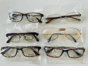 ☆1000円スタート☆　CAZAL　金張りメガネフレーム　他　眼鏡６本セット　STEEZ