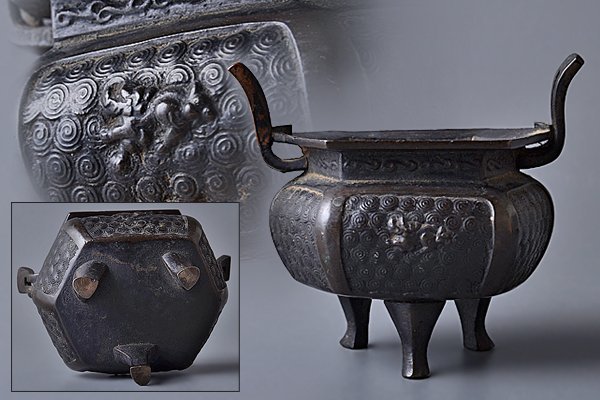 珍品!高級! 江戸時代二挺鼓黒漆花形鼓皮大名道具蔦家紋八代将軍吉宗