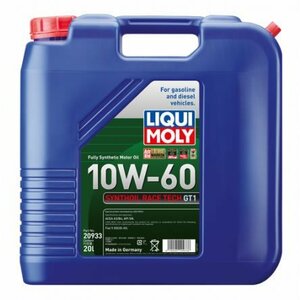 LIQUI MOLY リキモリ シンゾイル レーステックGT1 10W60 20L 20933 LIQUI MOLY リキモリ エンジンオイル 10W-60 20L 20リットル Synthoil