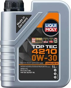 LIQUI MOLY リキモリ トップテック4210 0W30 1L 21604 LIQUI MOLY リキモリ エンジンオイル 0W-30 1L 1リットル Motor Oil Top Tec 4210