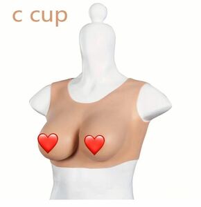 シリコンバスト Cカップ 着用１回 ほぼ新品 偽乳 女装 コスプレ