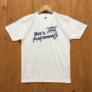 ■BEE'S PERFORMANCE Tシャツ■Mサイズ（ホワイトxネイビー）DODGE BEE MOPAR　ダッジ　MOPAR　アメリカアメ車
