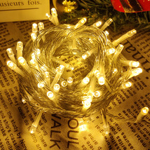 豆電球 イルミネーションライト led フェアリーライト 交流 コンセント 電池式 10m LED クリスマスツリー飾り ベランダ バルコニー 室内 誕_画像9