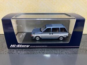 ハイストーリー 1/43 日産 プレーリー 1982 ライトブルー ツートン