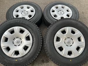 新品国産スタッドレス 2023年製 ブリザック VL10 200系ハイエース 純正 15インチ 6J+35 195/80R15 107/105N レジアスエース キャップ付