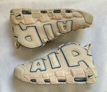 NIKE AIR MORE UPTEMPO 96 27.5cm ライムストーン ブルー 未使用品 タグ付き ナイキ エア モア アップテンポ モアテン ベージュ_画像3