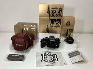 【未使用】Nikon ニコン F3 high-eyepoint　Nikkor 50mm f/14　CF-22 カメラケース　3点セット