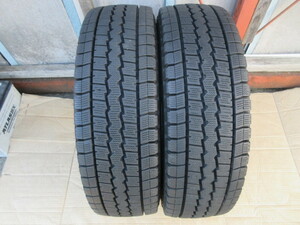 a冬1531 ダンロップ WINTER MAXX LT03 195/75R15 109/107L LT スタッドレス 中古 2本 ♪ DUNLOP ウィンターマックス