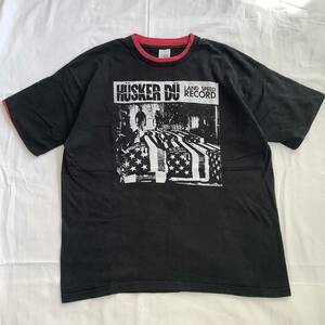 当時もの 1990s Husker Du “Land Speed Record” SSTレコード リイシュー盤 ヴィンテージ Tシャツ 80s 90s 音楽 バンド