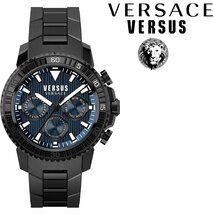 ヴェルサーチVERSACE ヴェルサスVERSUS ヴェルサーチェ 50m防水 腕時計 イタリアンブランド メンズ新品 未使用 マルチファンクション_画像2