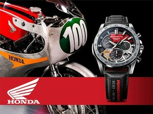 公式ホンダHONDAレーシング限定Wネーム 高橋国光【歴史的名車RC162】カシオEDIFICE ソーラー クロノグラフHonda Racing 激レア日本未発売