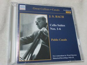NAXOS Historical// パブロ・カザルス (チェロ)【２枚組CD】バッハ：無伴奏チェロ組曲 BWV 1007-1012