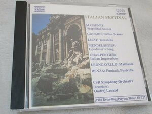 NAXOS // イタリアン・フェスティバル【CD】スロヴァキア放送響／レナールト指揮　//マスネ、ゴダール、キュイやシャルパンティエ