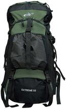 大容量 55L バックパック ダークグリーン レインカバー付き 登山 アウトドア キャンプ バックパック リュック リュックサック_画像6