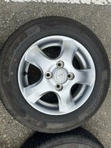 送料無料【ホンダ】バモス[純正]アルミ☆4J×13インチ+45 PCD100-4穴☆155/70R13☆4本[中古タイヤ]タイヤ＆ホイール招きモアイ像　長野店_画像2