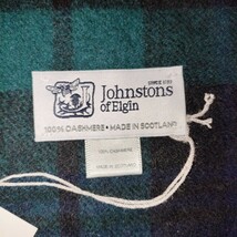 新品未使用 【Johnstons of Eigin】ジョンストンズ / カシミア カシミヤ 大判ストール WA000056 / ブラックウォッチ_画像5