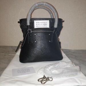 新品未使用 メゾンマルジェラMAISON MARGIELA マイクロバッグ 5AC◆S56WG0081 P0396 ブラック