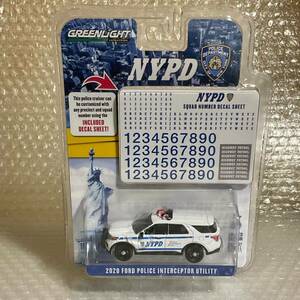 GREENLIGHT 2020 FORD POLICE INTERCEPTOR UTILITY NYPD ポリス インターセプター グリーンライト