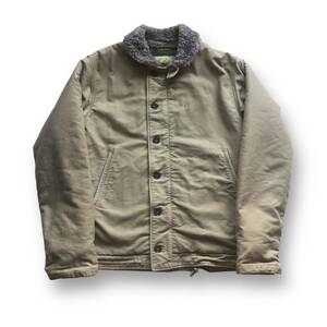 BUZZ RICKSON''S NAVY DEPARTMENTバズリクソンズ N-1デッキジャケット ヴィンテージ 40s 復刻　カーキ　サイズXL 定価54000円　アルパカ