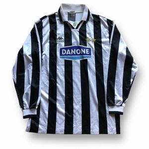 送料370円　激レア　Juventus Football Club kappa 90s 94-95 ユベントス 長袖 ユニフォーム サイズ L カッパ サッカー フットサル　0番