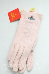 【Vintageオークション】Vivienne Westwood /サティア刺繍手袋 ヴィヴィアン ピンク H-23-11-23-028-gd-OD-ZH