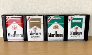 『マルボロ Marlboro タバコ ダミー サンプル 4点セット』煙草 パッケージ 自販機見本 レトロ ヴィンテージ 