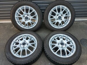 ☆凹バリ山凹☆ブリヂストン スタッドレス ブリザックVRX 155/65R14 & アルミ 4本☆タント,N-BOX,N-ONE,ワゴンR,スペーシア,デイズ,モコ他