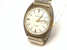 当時物 BULOVA 手巻 automatic 23JEWELS ブローバ メンズ腕時計 ゴールド レトロ_画像3