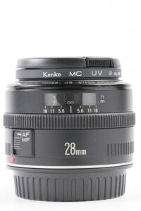キヤノン CANON EF 28mm f2.8 単焦点 オートフォオーカス広角レンズ / 光学綺麗 