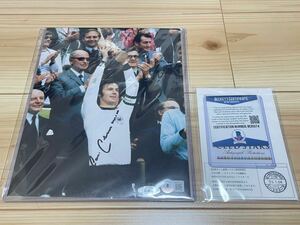 皇帝 フランツ・ベッケンバウアー 直筆サイン入りフォト BAS（Beckett AuthenticationService）ベケット社保証書 Franz Beckenbauer