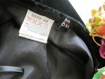 ◆東京ソワール・FUNQUETH・黒のマキシスカート・フォーマル・細かいラメ入りの生地・レーヨンパイル・送料５１０円★_画像4