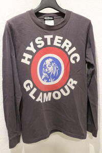 即決 2000年代初頭 HYSTERIC GLAMOUR ヒステリックグラマー ターゲットマーク ＆ ガールプリント 長袖Tシャツ カットソー レディース F