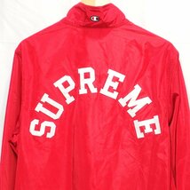 Supreme◆CHAMPION シュプリーム×チャンピオン ハーフジップ ウィンドブレーカー（レッド）サイズM◆USED_画像7