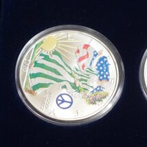 アメリカ◆1ドル銀貨 4枚セット【Four Seasons 2003 Peace for the World EAGLE SILVER SET】・ケース入り◆USED 0017_画像4