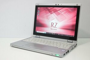 1円スタート ノートパソコン 軽量745g 2in1PC Panasonic レッツノート CF-RZ6 Windows10 Windows11 第7世代 Core i5 SSD256GB メモリ8GB