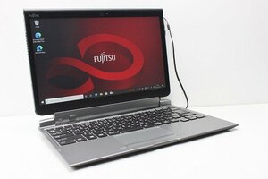 1円スタート 2in1PC 富士通 ARROWS Tab Q737 第7世代 Core i5 SSD128GB メモリ4GB Windows10 Windows11 13.3 カメラ タブレット