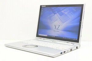 1円スタート 2in1PC 第7世代 Core i5 Panasonic レッツノート CF-XZ6 Windows11 Windows10 SSD256GB メモリ8GB カメラ タッチ