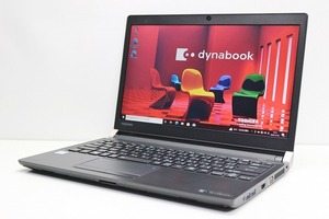 ノートパソコン 中古 軽量 小型 東芝 dynabook R73/J 第7世代 Core i5 メモリ8GB SSD256GB Windows10 Windows11 カメラ