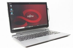 1円スタート Windows11 無料変更 2in1PC 富士通 ARROWS Tab Q737 第7世代 Core i5 SSD128GB メモリ4GB Windows10 13.3 カメラ タブレット